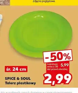 Kaufland Talerz plastikowy Spice & Soul oferta