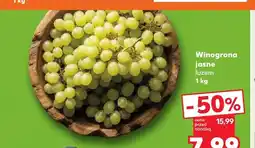 Kaufland Winogrona jasne luzem oferta