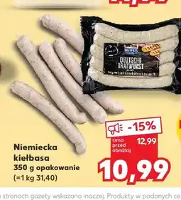 Kaufland Niemiecka kiełbasa biała Kupfer oferta