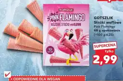Kaufland Stożki waflowe Gotszlik Pink Flamingo oferta