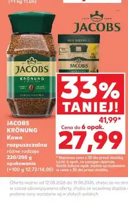 Kaufland Kawa rozpuszczalna Jacobs Krönung słoik oferta