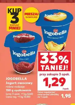 Kaufland Jogurt owocowy brzoskwiniowy Zott Jogobella oferta
