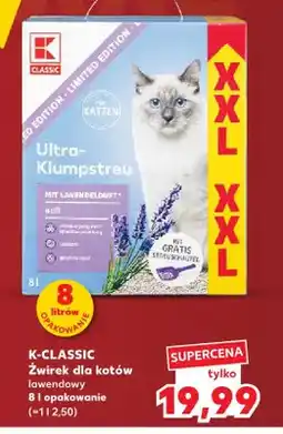 Kaufland Żwirek dla kotów lawendowy Ultra-Klumpstreu K-Classic oferta