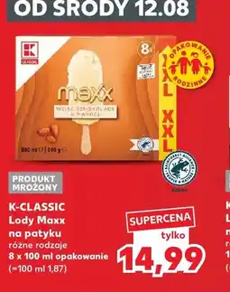 Kaufland Lody Maxx na patyku K-Classic oferta