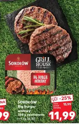 Kaufland Big burger wołowy Sokołów Grill House oferta