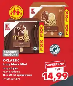 Kaufland Lody Maxx Mini na patyku K-Classic oferta
