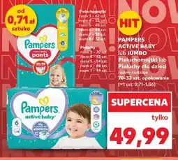 Kaufland Pieluchomajtki Pampers Active Baby oferta