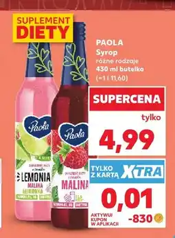 Kaufland Syrop Paola Lemonia Malina & Limonka oferta