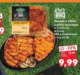 Kaufland Sznycle z fileta z piersi kurczaka w marynacie grillowej Let's BBQ oferta