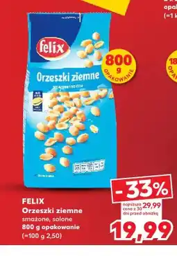 Kaufland Orzeszki ziemne smażone solone Felix oferta