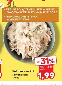 Kaufland Sałatka z surimi i ananasem oferta