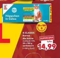 Kaufland Karma dla kotów Häppchen in Gelee K-Classic 24-pak oferta