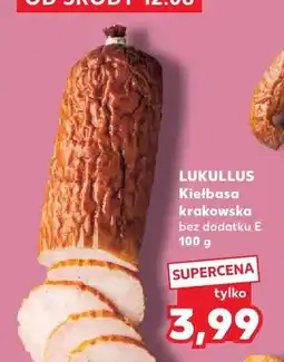 Kaufland Kiełbasa krakowska Lukullus bez dodatku E oferta