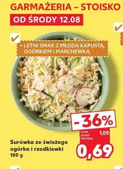 Kaufland Surówka ze świeżego ogórka i rzodkiewki oferta