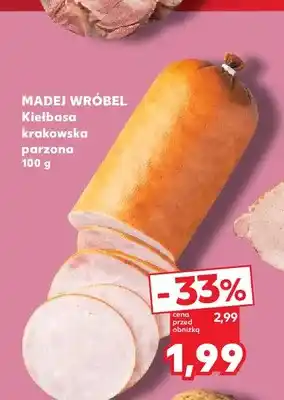 Kaufland Kiełbasa krakowska parzona Madej Wróbel oferta