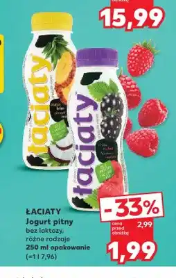 Kaufland Jogurt pitny bez laktozy Łaciate ananas kokos oferta