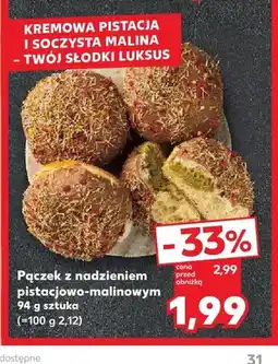 Kaufland Pączek z nadzieniem pistacjowo-malinowym oferta