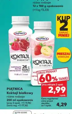 Kaufland Koktajl białkowy Piątnica truskawkowy oferta