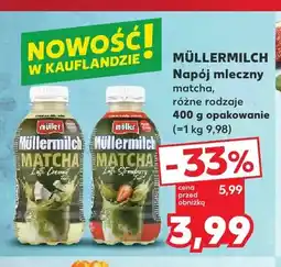 Kaufland Napój mleczny Müller Müllermilch Matcha Laffi Coconut oferta