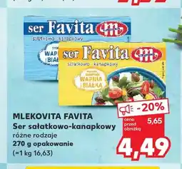 Kaufland Ser sałatkowo-kanapkowy Mlekovita Favita oferta