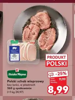 Kaufland Polski schab wieprzowy bez kości w plastrach Stoisko Mięsne oferta