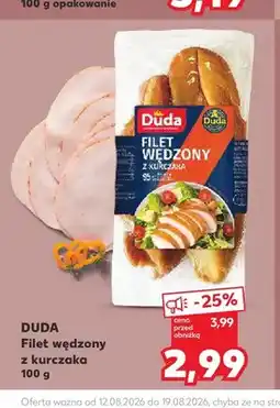Kaufland Filet wędzony z kurczaka Duda oferta