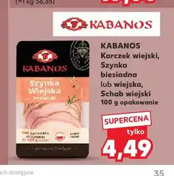 Kaufland Karczek wiejski Kabanos oferta