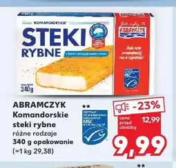 Kaufland Steki rybne Komandorskie Abramczyk oferta