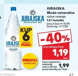 Kaufland Woda mineralna niegazowana Jurajska oferta