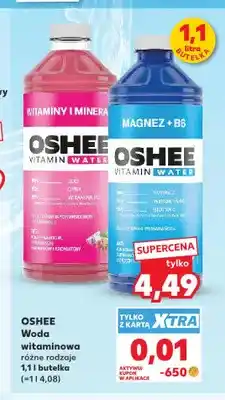 Kaufland Woda witaminowa witaminy i minerały Oshee oferta