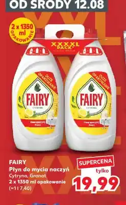 Kaufland Płyn do mycia naczyń Fairy Cytryna oferta