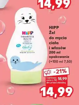 Kaufland Żel do mycia ciała i włosów Hipp Babysanft oferta