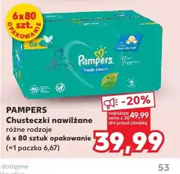 Kaufland Chusteczki nawilżane Pampers 6-pak oferta