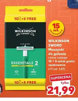 Kaufland Maszynki do golenia jednorazowe Wilkinson Sword Essentials 2 Sensitive oferta