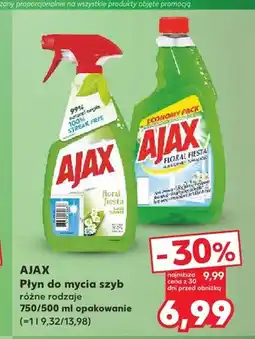 Kaufland Płyn do mycia szyb Ajax Glass Cleaner oferta