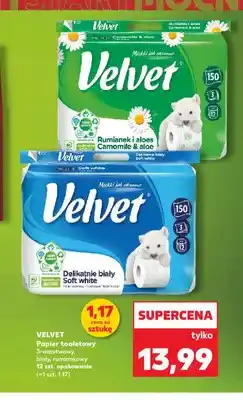 Kaufland Papier toaletowy Velvet Rumianek i aloes oferta