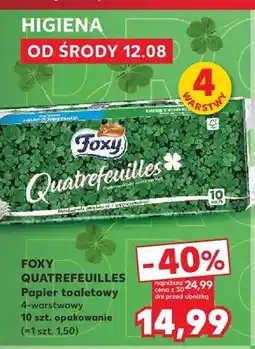 Kaufland Papier toaletowy Foxy Quatrefeuilles 4-warstwowy oferta