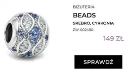 Briju Zawieszka beads Briju Srebro Cyrkonia niebieska oferta