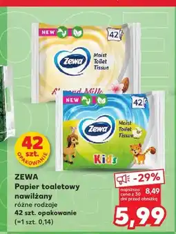 Kaufland Papier toaletowy nawilżany Zewa Almond Milk oferta