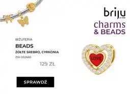 Briju Biżuteria Beads żółte srebro cyrkonia Briju oferta