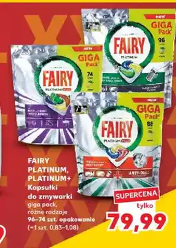 Kaufland Kapsułki do zmywarki Fairy Platinum oferta