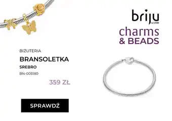 Bransoletka srebrna Briju