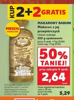 Kaufland Makaron z jaj przepiórczych Makarony Babuni oferta
