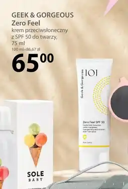 Hebe GEEK & GORGEOUS Zero Feel krem przeciwsłoneczny oferta