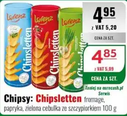 Eurocash Chipsy: Chipsletten fromage, papryka, zielona cebulka ze szczypiorkiem oferta