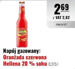 Eurocash Napój gazowany: Oranżada czerwona Hellena 20 % soku oferta