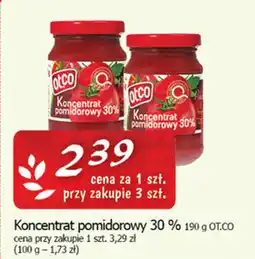 Cezar Delikatesy Koncentrat pomidorowy 30 % OT.CO oferta