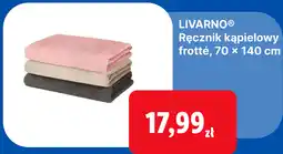 Lidl LIVARNO Ręcznik kąpielowy frotté, 70 × 140 cm oferta
