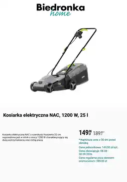 Biedronka Kosiarka elektryczna NAC, 1200 W oferta