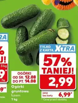 Kaufland Ogórki gruntowe luzem oferta